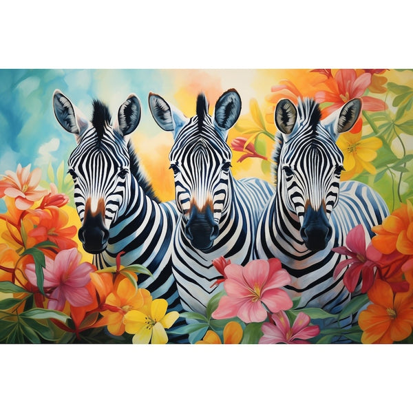 Tableau Fantastique Zèbre, art mural décoration nature