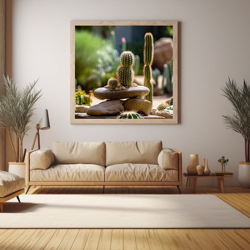 Tableau Zen Cactus