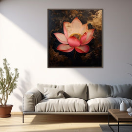 Tableau Zen Fleur de Lotus, art mural décoration nature