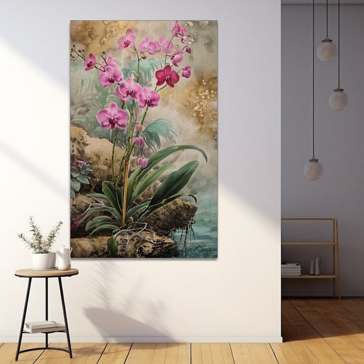 Tableau Zen Orchidée Rose
