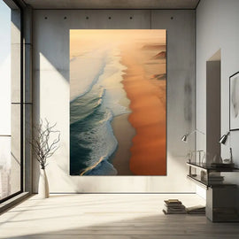 Tableau Bord de Plage, art mural décoration nature