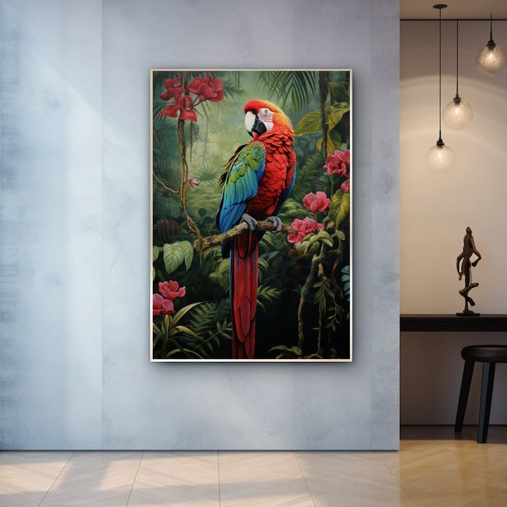 Tableau Perroquet Ara Coloré