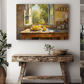 Tableau avec des Citrons, art mural décoration nature