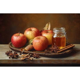 Tableau Pommes d'Automne, art mural décoration nature
