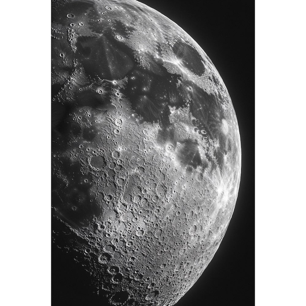 Tableau avec la Lune, art mural décoration nature
