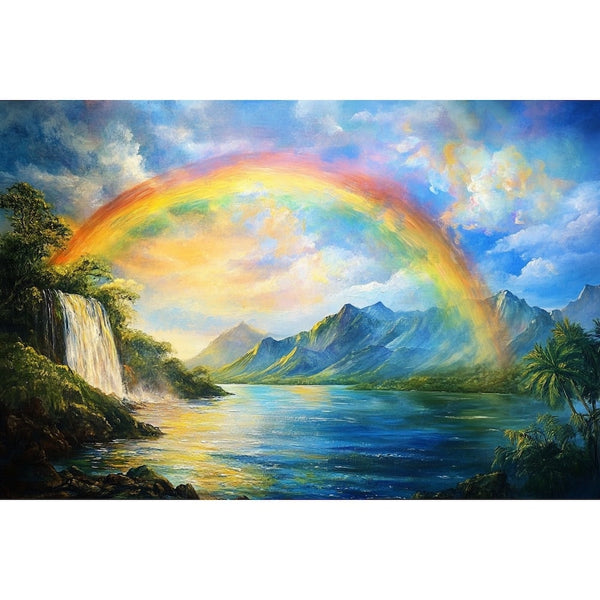 Tableau avec Arc en Ciel, art mural décoration nature