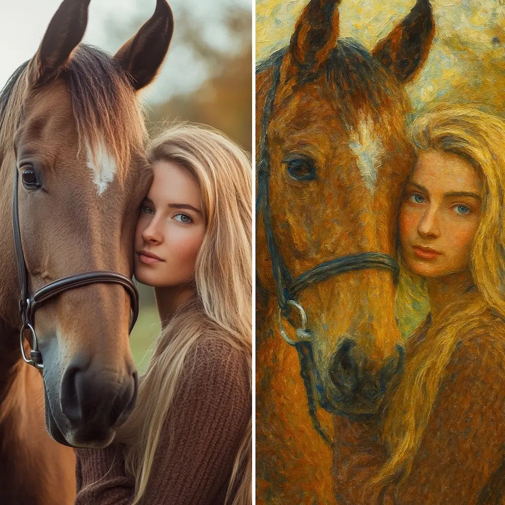 Tableau cheval personnalisé