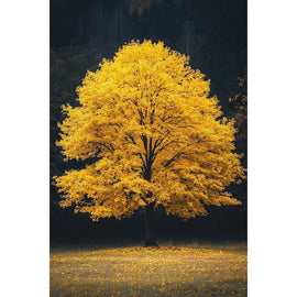 Tableau Arbre Automne, art mural décoration nature