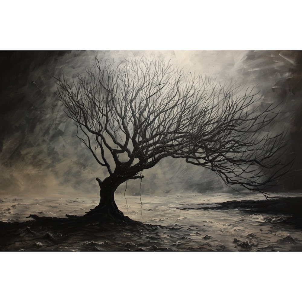 Tableau Arbre Mort, art mural décoration nature