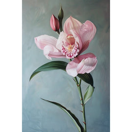 Tableau Orchidée Rose, art mural décoration nature
