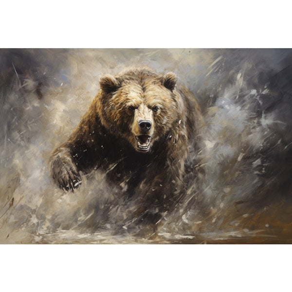 Tableau Ours XXL, art mural décoration nature