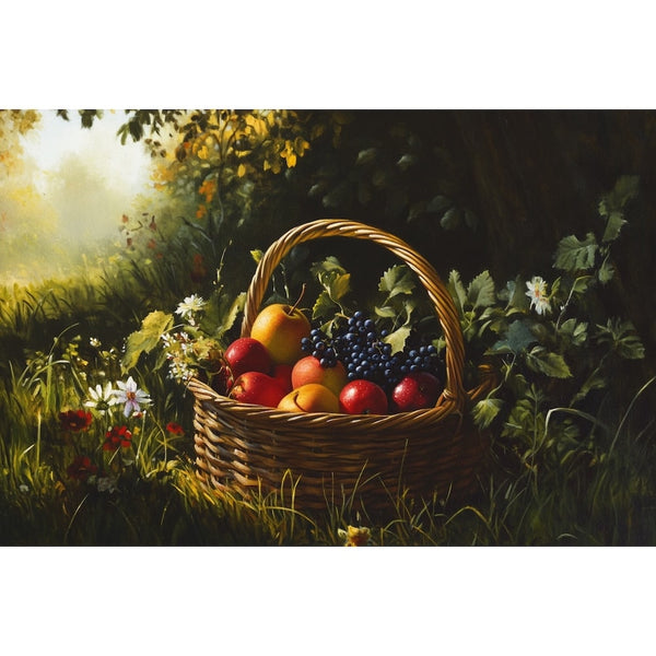 Tableau de Panier, art mural décoration nature