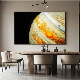 Tableau Jupiter en Gros Plan, art mural décoration nature