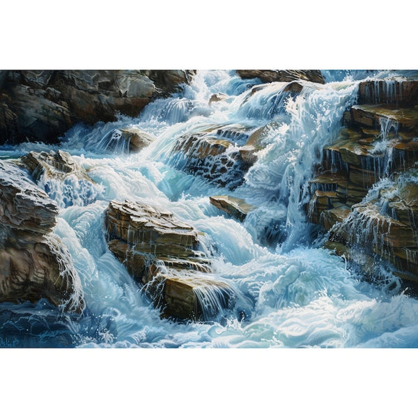 Tableau Cascade Horizontal, art mural décoration nature