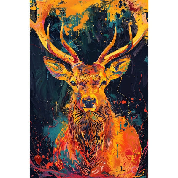 Tableau Cerf Design, art mural décoration nature