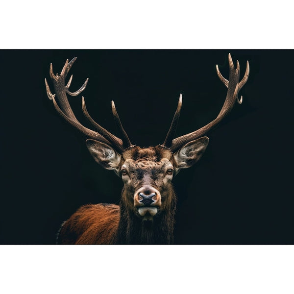 Tableau Cerf Noir, art mural décoration nature