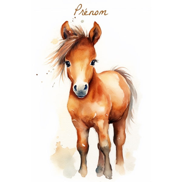 Tableau Cheval Personnalisé, art mural décoration nature