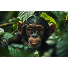 Tableau Chimpanzé, art mural décoration nature