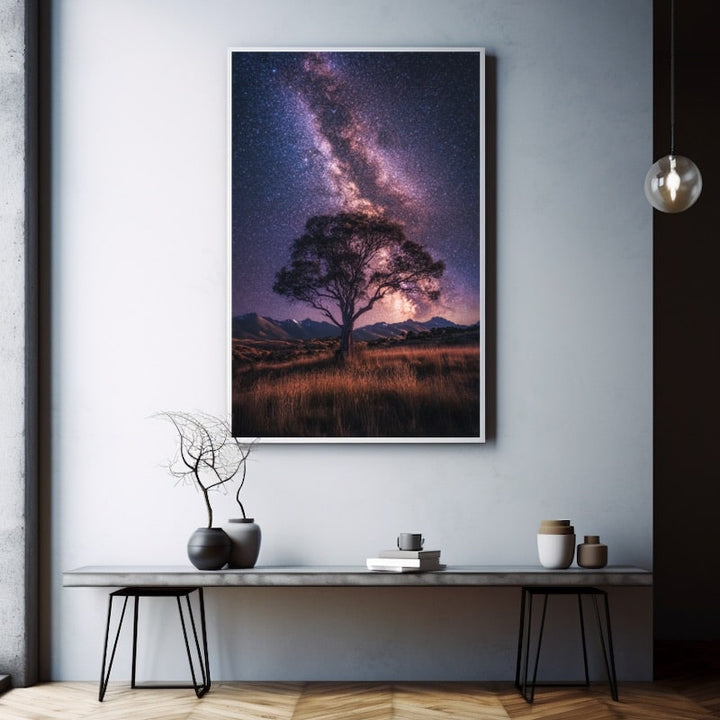 Tableau de Ciel Étoilé, art mural décoration nature