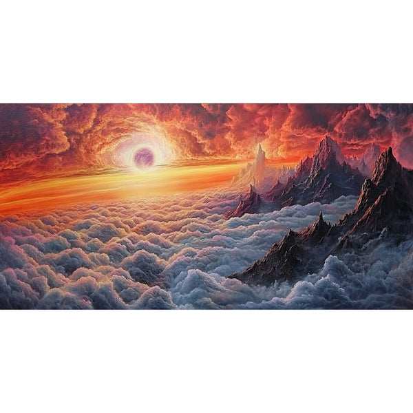 Tableau Ciel Nuageux, art mural décoration nature