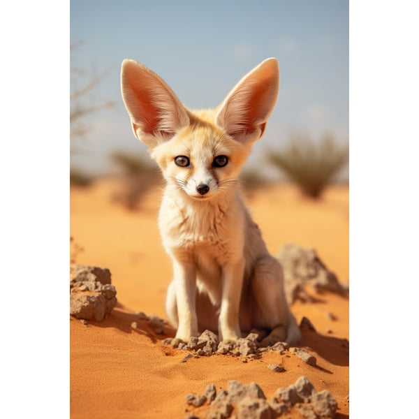 Tableau Fennec, art mural décoration nature