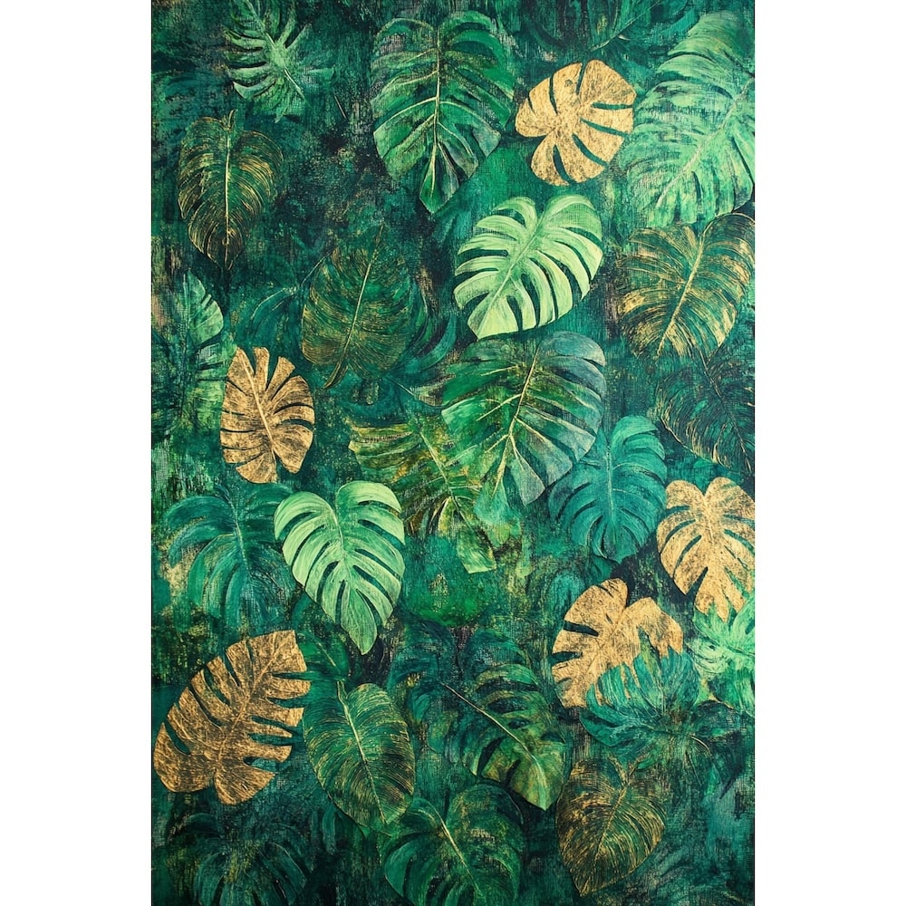 Tableau Feuillage Vert, art mural décoration nature