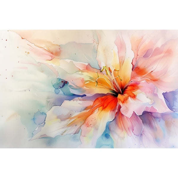 Tableau de Fleur Aquarelle