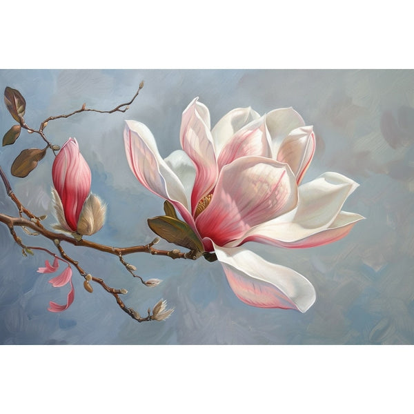 Tableau de Fleur Gris