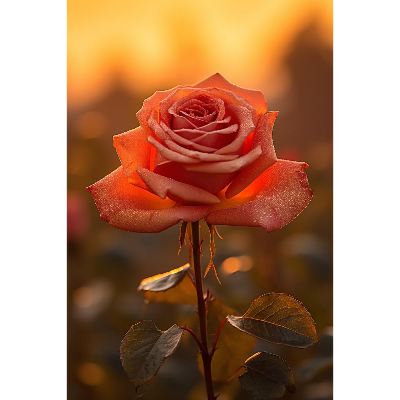 Tableau de Fleur Rose