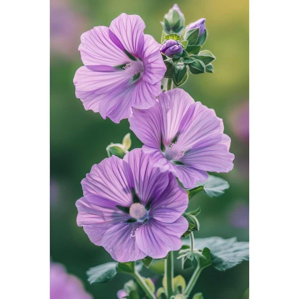 Tableau de Fleurs Mauves