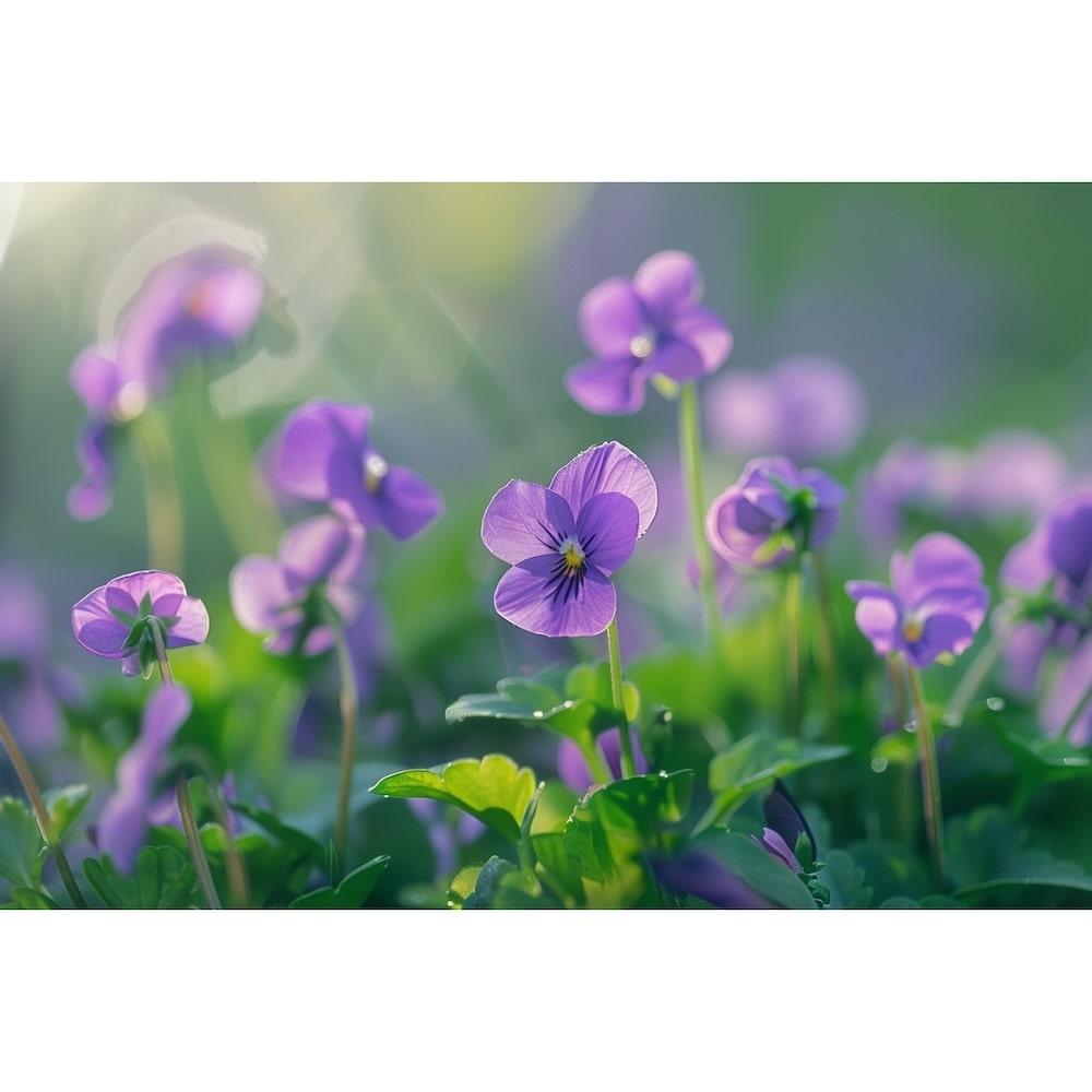 Tableau de Fleurs Violettes