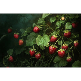 Tableau Fraises des Bois, art mural décoration nature