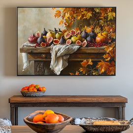 Tableau Fruits d'Arrière-Saison, art mural décoration nature