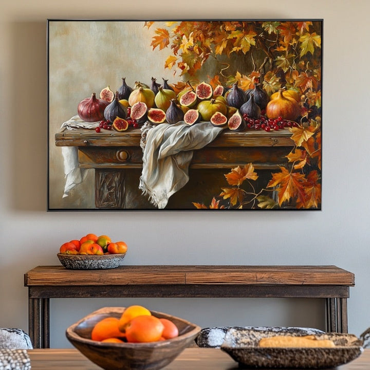Tableau Fruits d'Arrière-Saison, art mural décoration nature