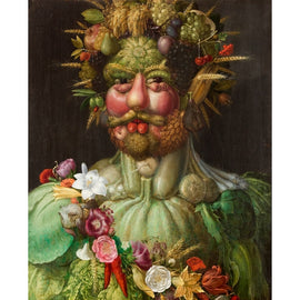 Tableau Fruits Arcimboldo, art mural décoration nature