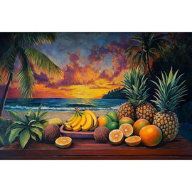 Tableau Fruits Exotiques, art mural décoration nature