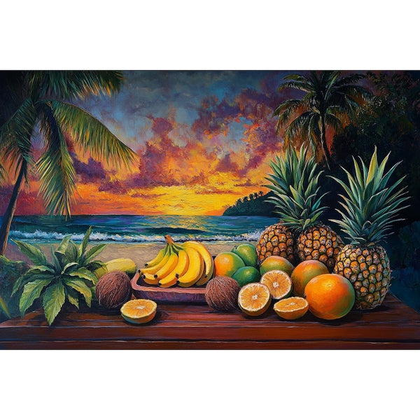 Tableau Fruits Exotiques, art mural décoration nature