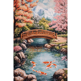 Tableau Jardin Japonais, art mural décoration nature