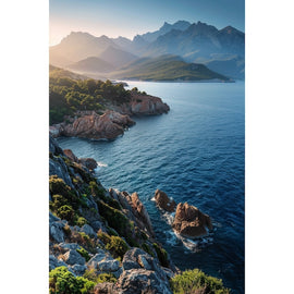 Tableau Mer Corse, art mural décoration nature