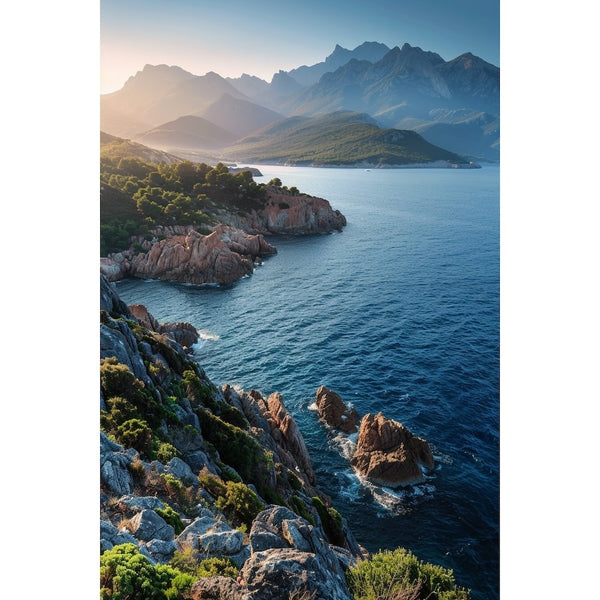 Tableau Mer Corse, art mural décoration nature