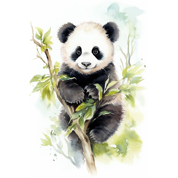 Tableau Panda Bébé, art mural décoration nature