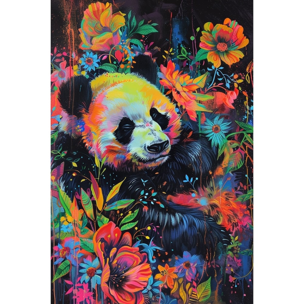 Tableau de Panda Coloré