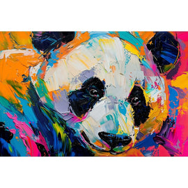 Tableau Panda Couleur, art mural décoration nature