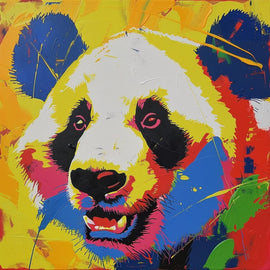 Tableau Panda Pop Art, art mural décoration nature