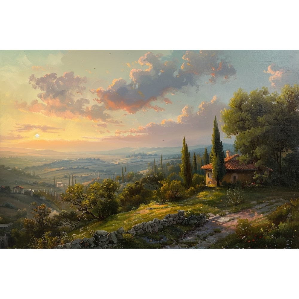 Tableau Paysage Champêtre, art mural décoration nature