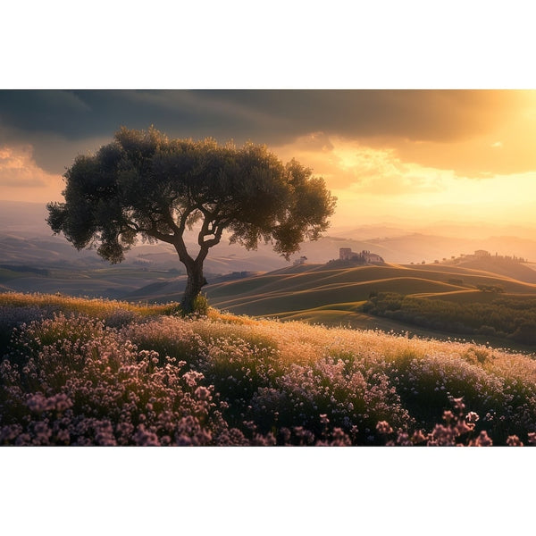 Tableau Paysage Italie, art mural décoration nature