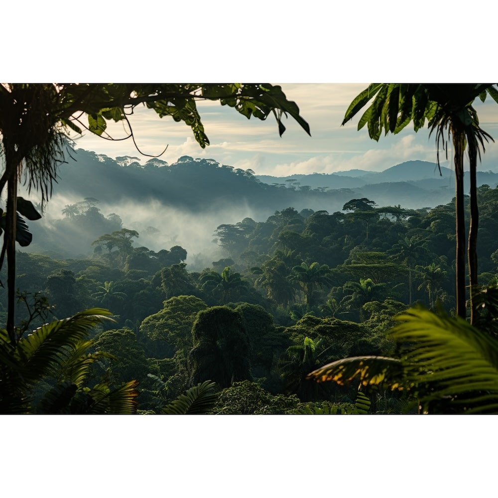 Tableau Paysage Tropical, art mural décoration nature