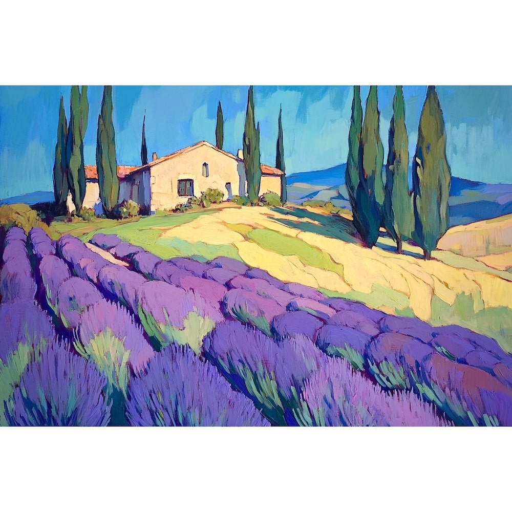 Tableau de Provence Abstrait