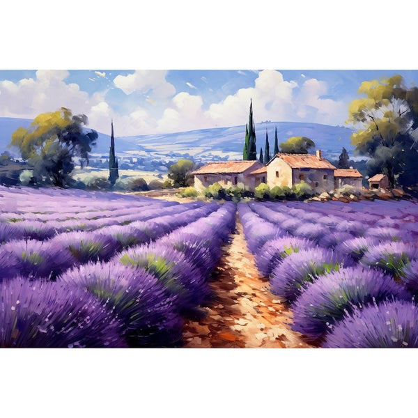 Tableau Provence Lavande, art mural décoration nature