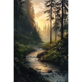 Tableau Rivière, art mural décoration nature